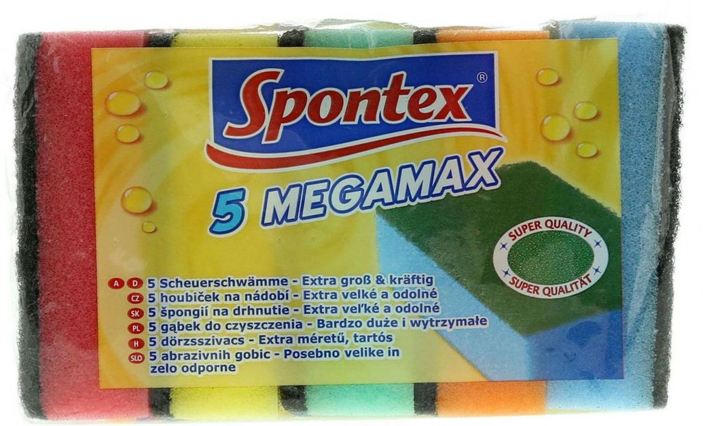 Spontex 5 Megamax Schwamm groß