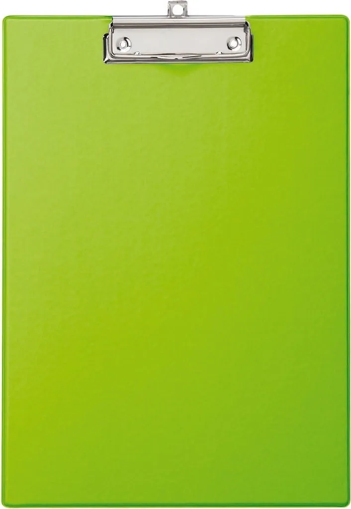 Porte-bloc A4 vertical vert pastel avec film plastique - Lot de 12 pièces