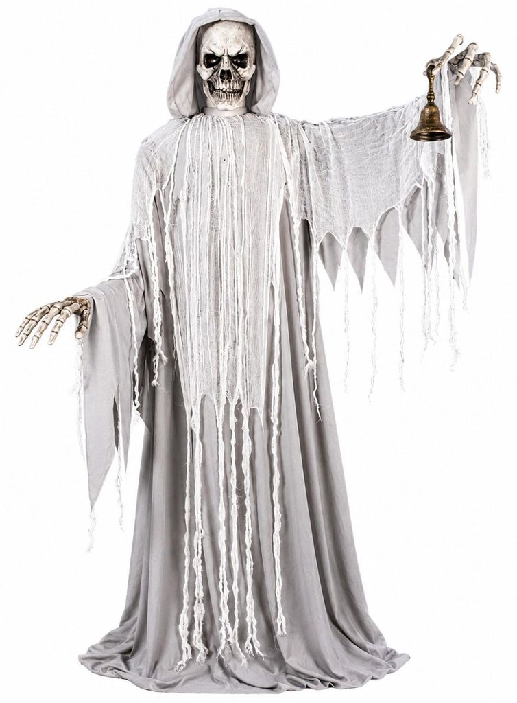 Halloween-decoratie "Geest-skelet met bel" - Animatronic | Productafbeelding 