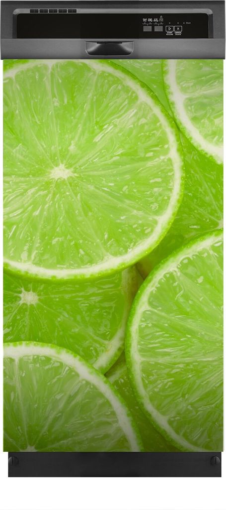 Aufkleber sticker 45x80 cm Dekorative folie Spülmaschine - Limettenscheiben