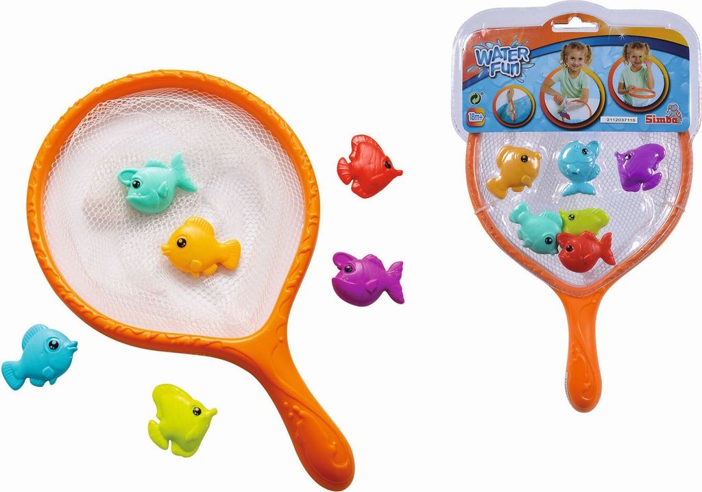 Kescher mit Fischen Produktbild 