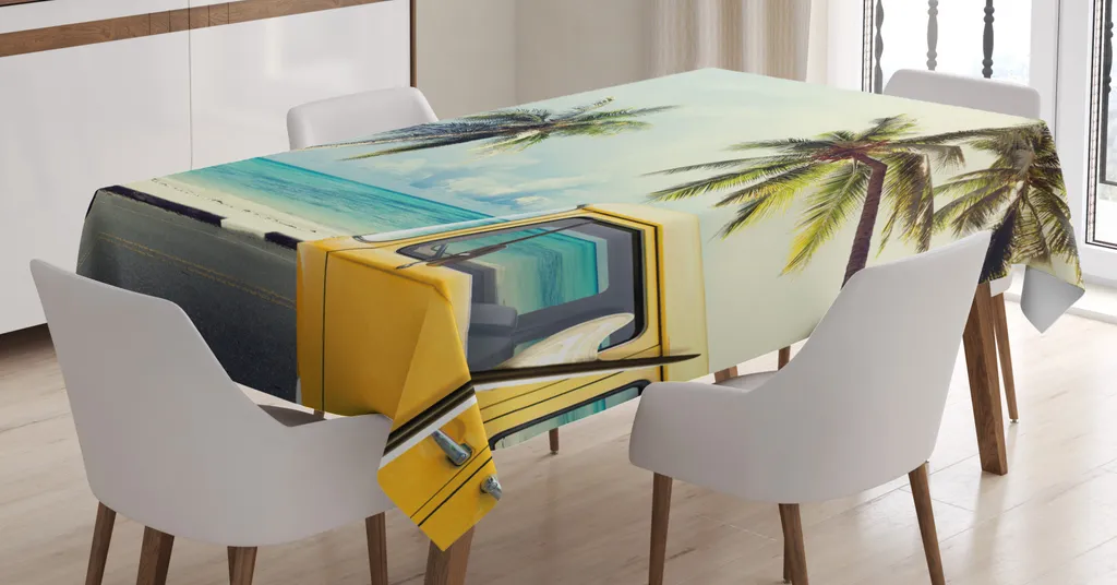 ABAKUHAUS Tovaglia Surf Vintage 140x200 cm - Arredo Esterno Multicolore