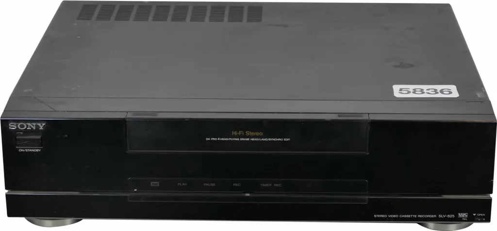 Magnétoscope Sony SLV-825 VHS Hi-Fi Stéréo 4 têtes avec télécommande