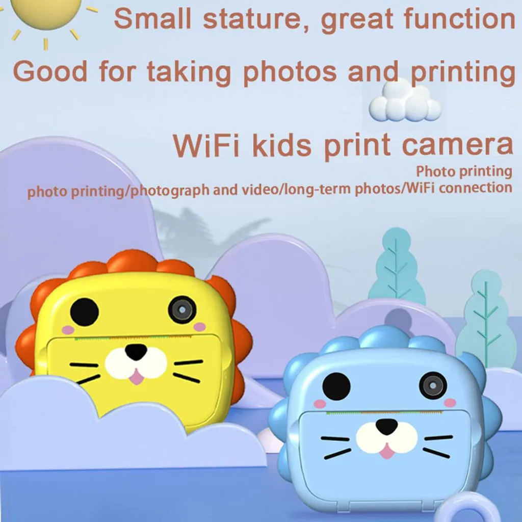 Appareil Photo Instantané Enfant 1080FHD avec Impression Thermique