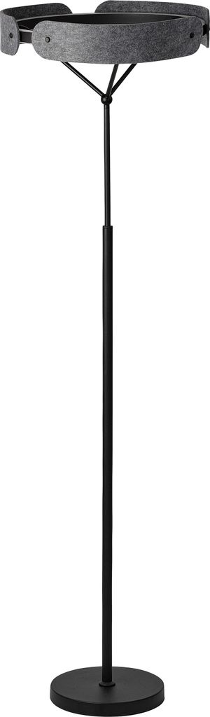 OSRAM Decor Curve Filz LED Stehleuchte 33W 3000K mit 1000lm Grau 430mm, Stehlampe aus Filz und Metall