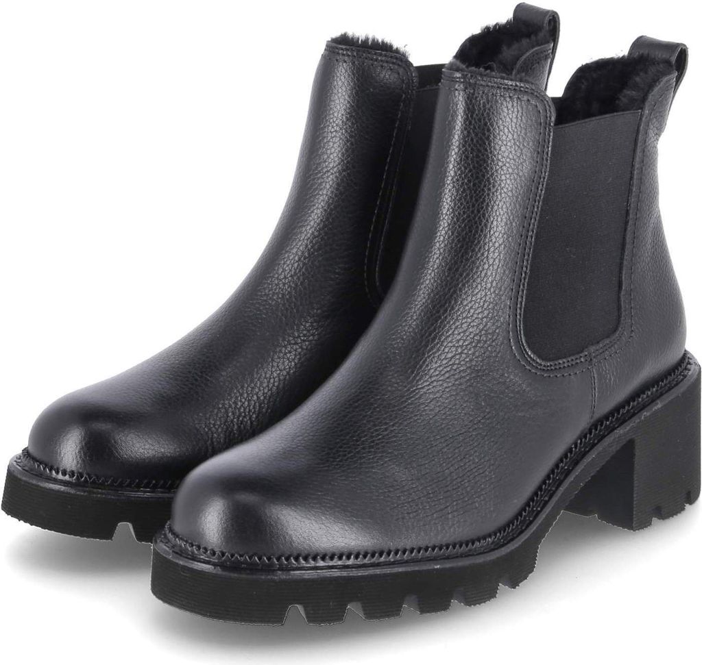 Paul Green Damen Chelsea Boots Stiefeletten Schwarz Produktbild 