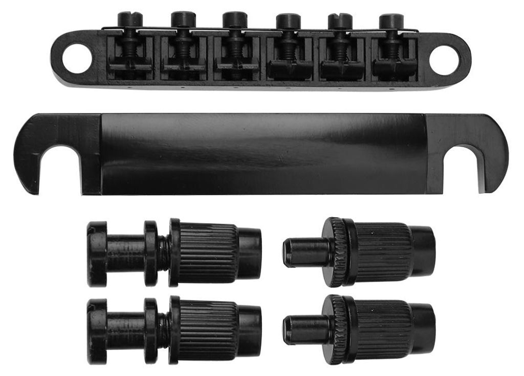 Jeu de 6 cordes avec chevalet fixe en alliage de zinc pour Image du produit 