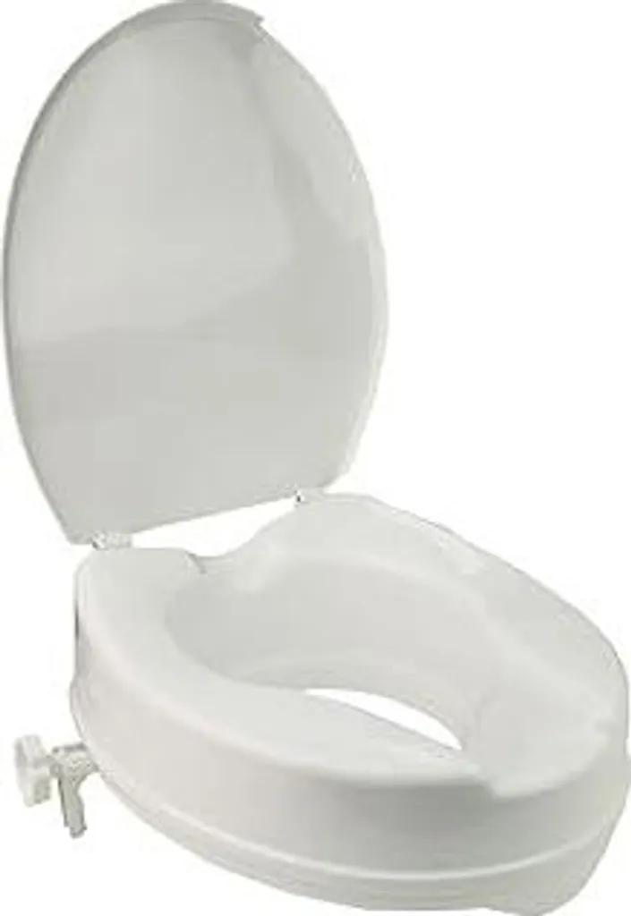 Rialzo per WC 10 cm con Apertura Igienica - Alzawater per Anziani e Disabili