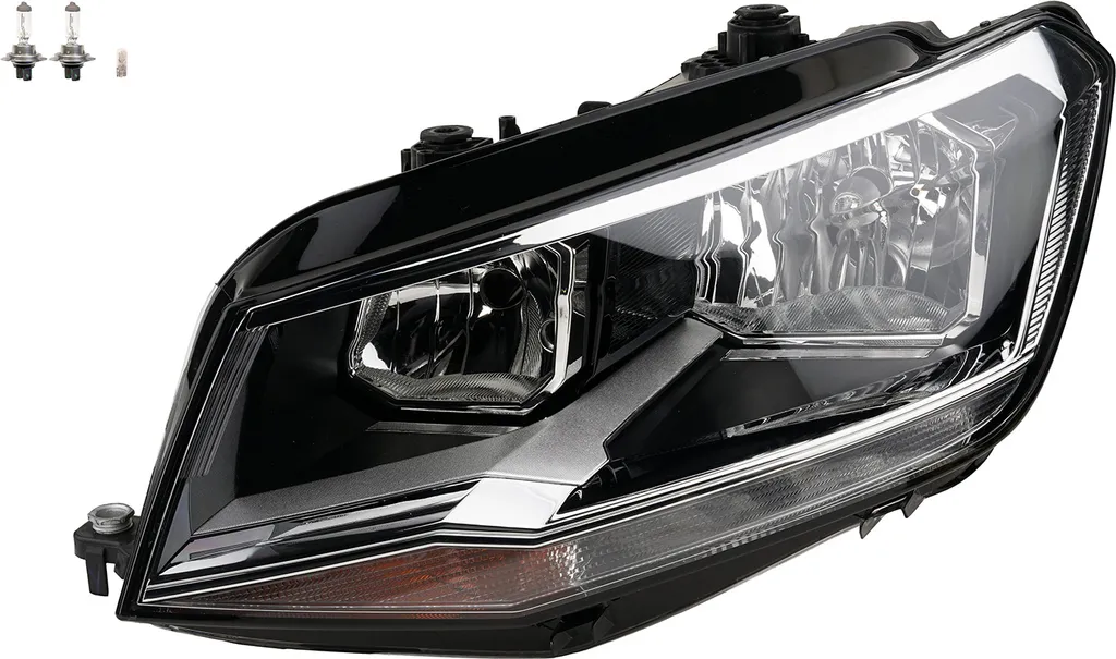 Johns, faro anteriore per VW Caddy IV SA 05/15- sinistra + lampadina