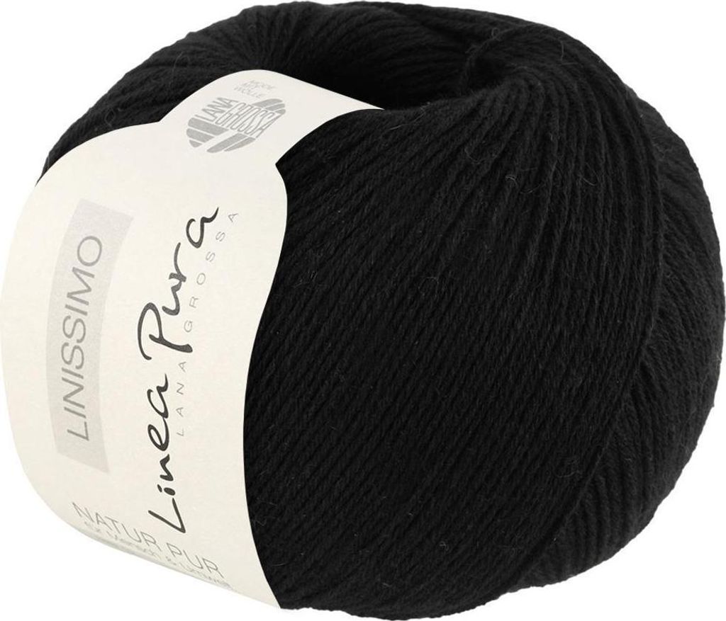Lana Grossa - Linissimo 0014 schwarz Produktbild 