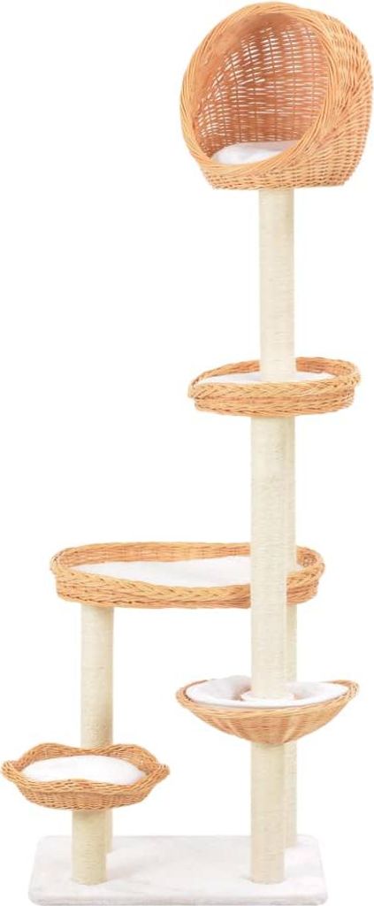 vidaXL Katzen-Kratzbaum Sisal Natürliches Weidenholz