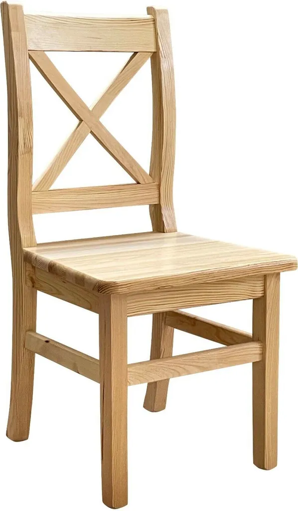 Sedia Design Cross II Legno Pino Massiccio Laccato | Alta Qualità