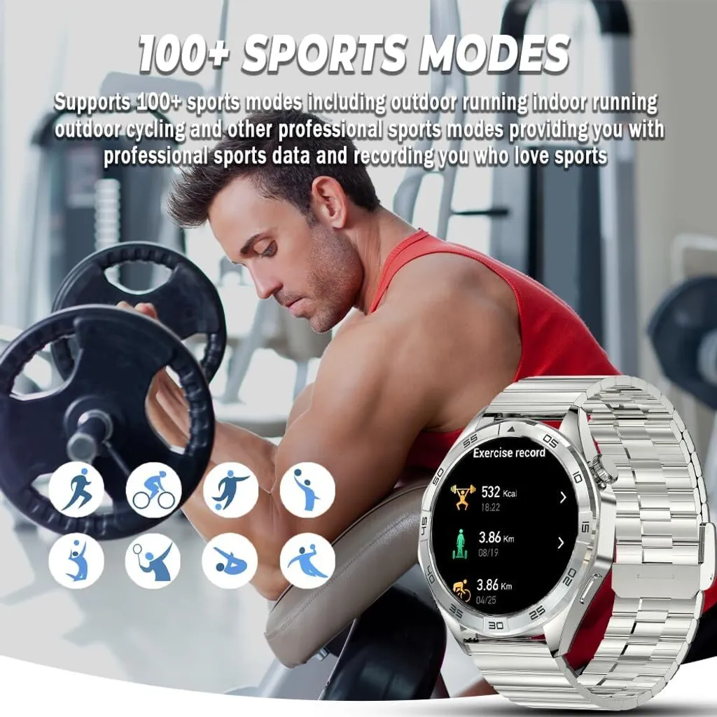 Monitoraggio Sonno e Cardio Uomo HD: Orologio Benessere Integrato - 4