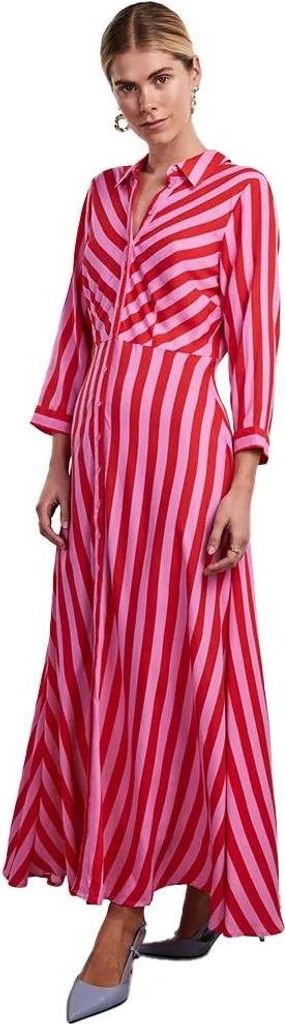 Yas Savanna Langarmkleid Rot,Rosa XL Frau Rot,Rosa XL Produktbild 