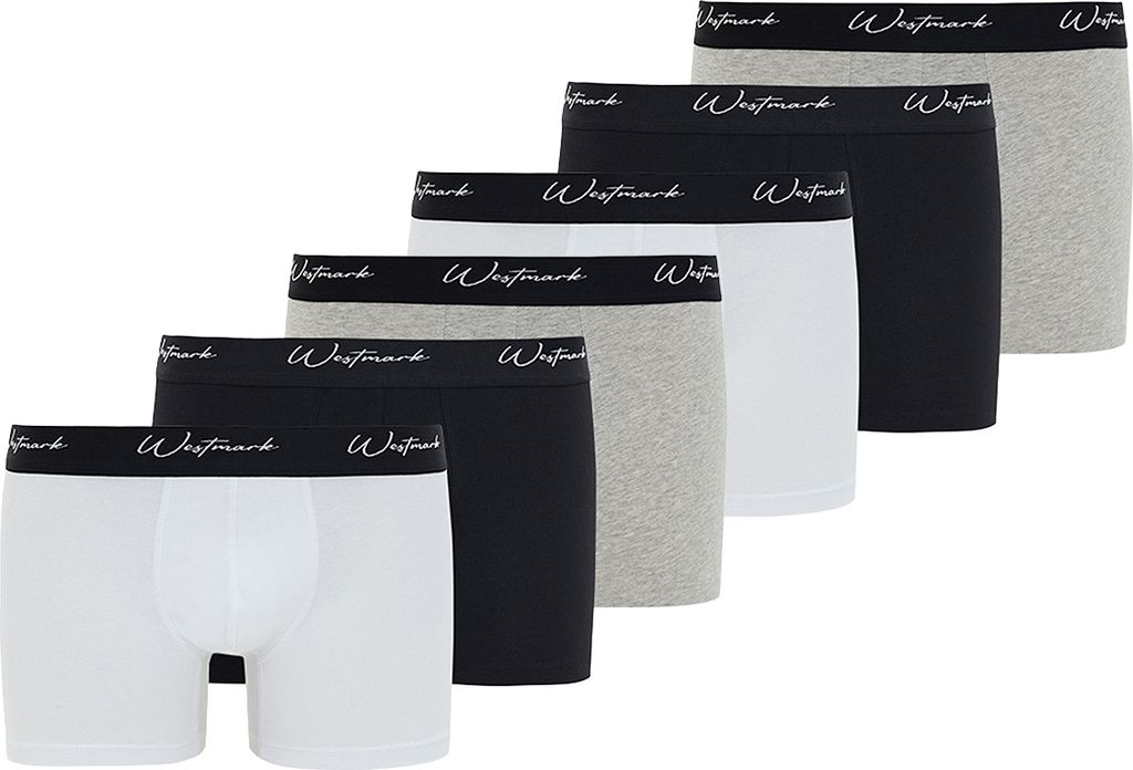 Westmark London 6er Pack Lucas Retro Short / Pant Im praktischen Mehrfach-Pack, Idealer Materialmix aus Baumwolle und Elasthan, Passen sich angeneh...