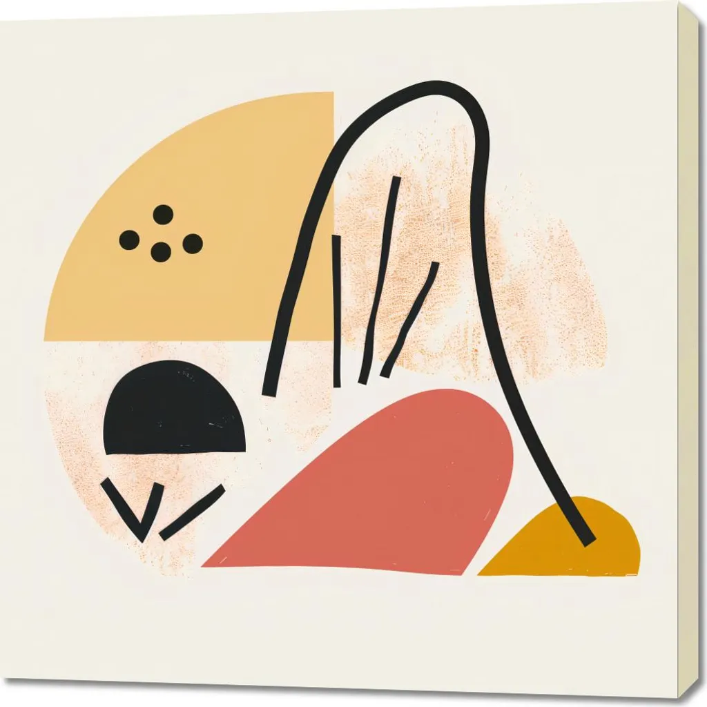 Image Symphonie sculptée 90x90 cm en bois naturel avec relief géométrique