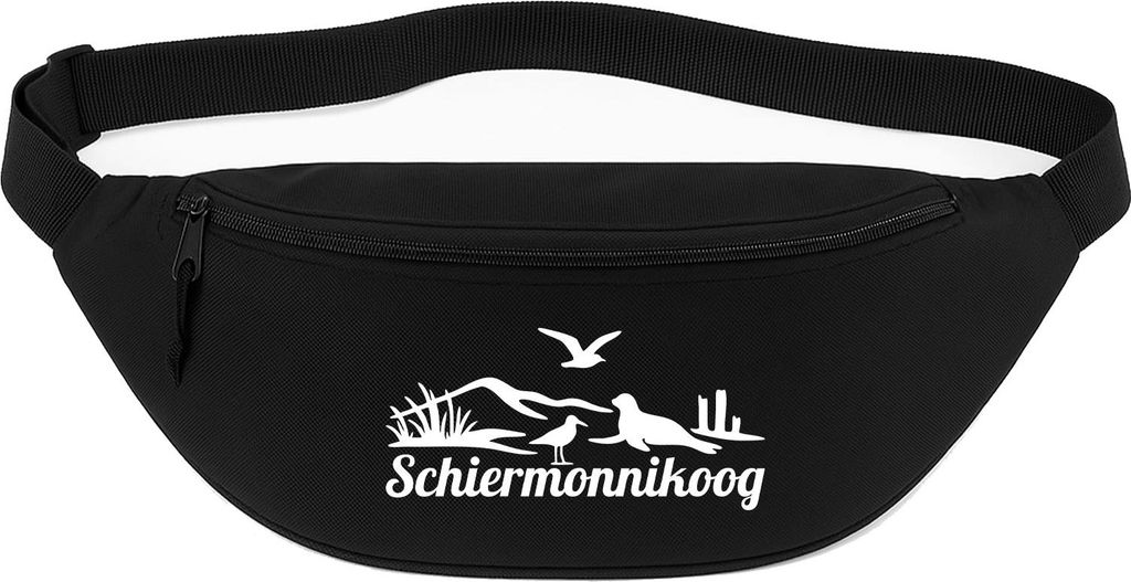 Huuraa Bauchtasche Schiermonnikoog Niederlande 2,5 Liter Black Polyester Crossbody Bag Geschenkidee