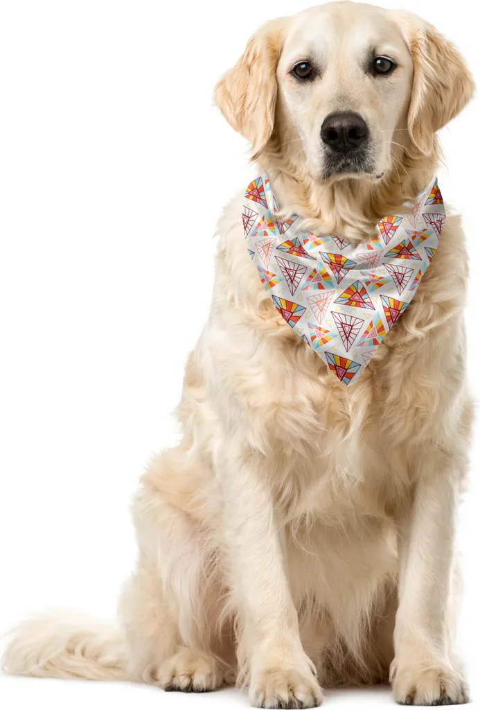Bandana ABAKUHAUS Poligono Astratto 55x55cm - Accessorio Pet Trend 2026