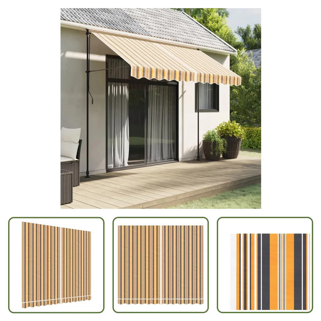 Tenda Sole 3x2,5m The Living Store Righe Colorate | Ombra per Famiglie
