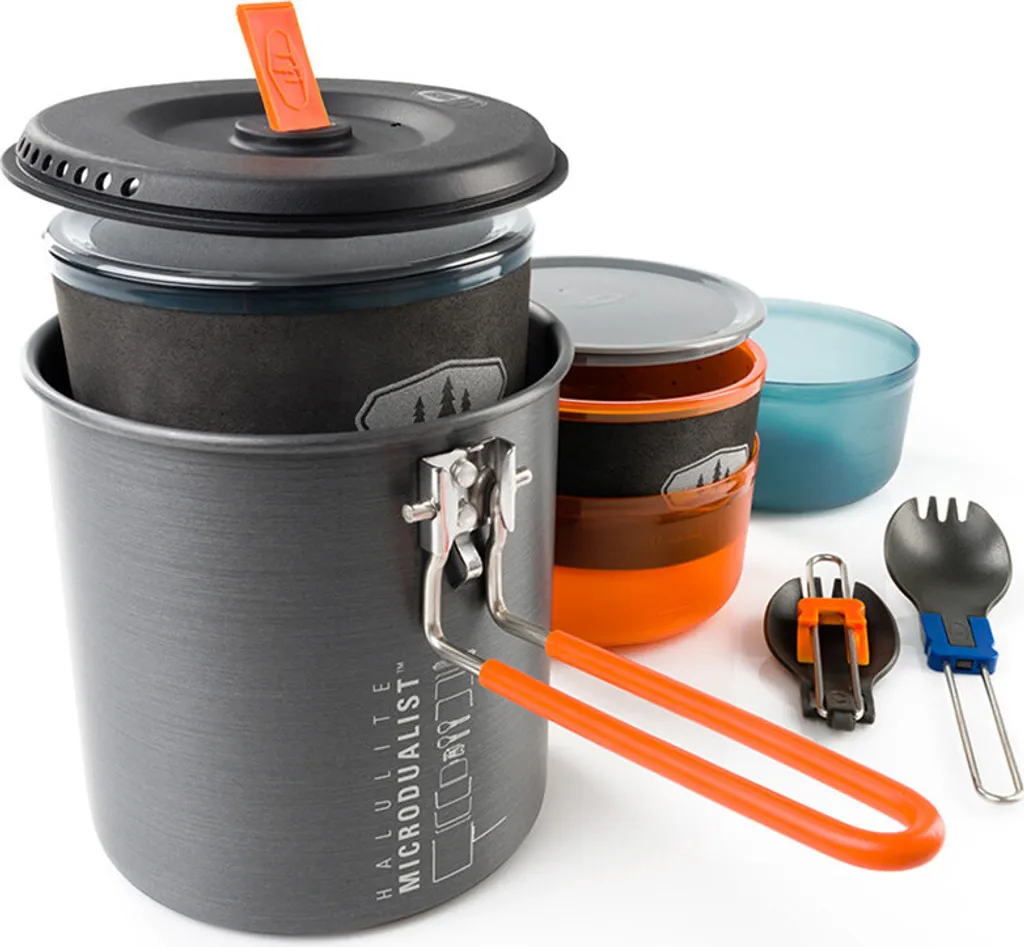 Batterie de cuisine GSI Halulite Microdualist en aluminium anodisé dur