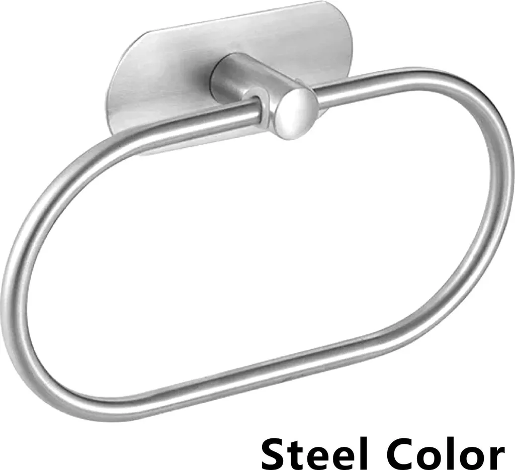 Porte-serviettes mural inox style vintage, robuste pour serviettes de bain