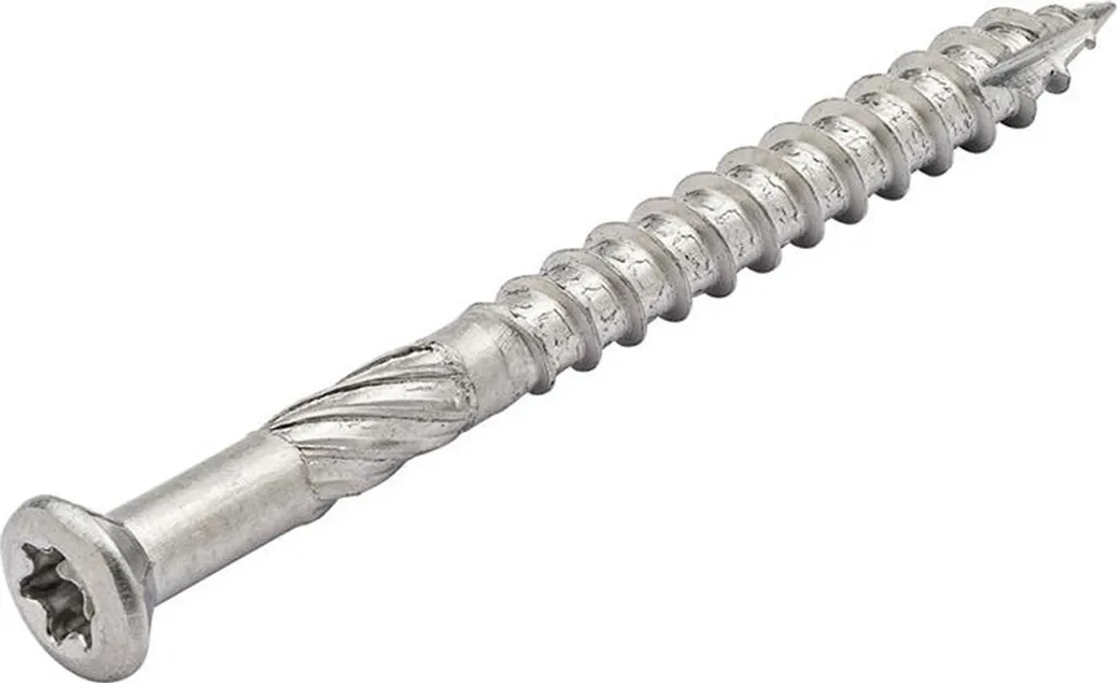 Viti Professionali per Legno 5x60mm Torx 25 Inox 410 RVS - 100 Pezzi