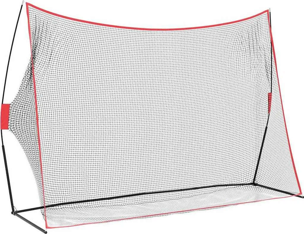 Filet de golf robuste en polyester noir 314 x 214 cm avec cadre stable
