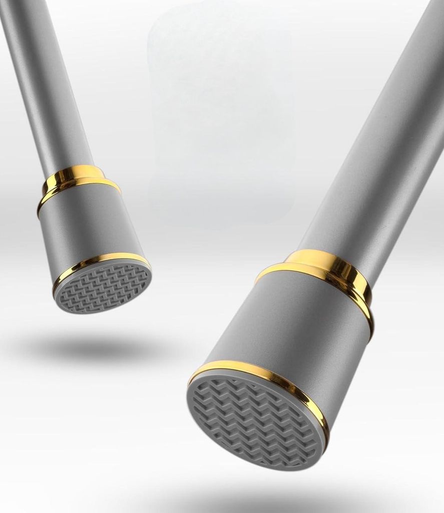 MEISENBERG Teleskop-Gardinenstange ohne Bohrung 87-120 cm Ø32 mm Grau