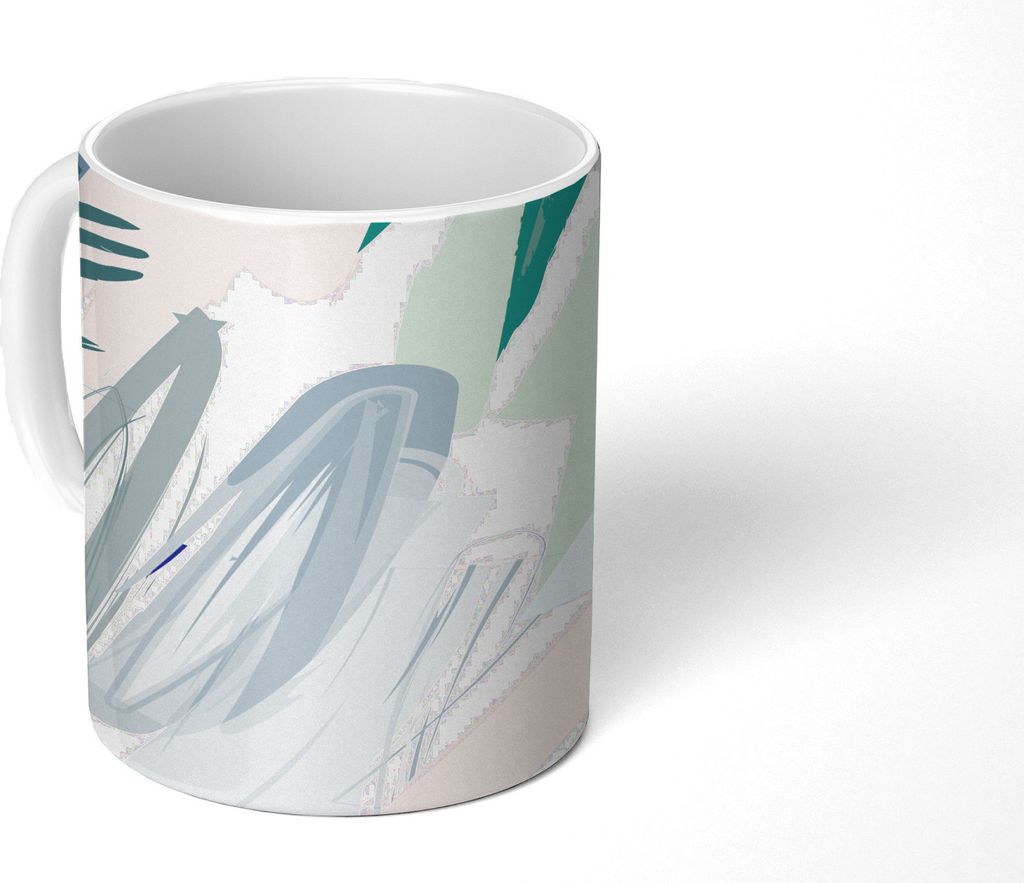 MuchoWow Tasse Kaffeetasse Kaffeebecher 350 ml Sommer - Abstrakt - Spot Teetasse - Fototasse - Becher - Keramikbecher - Teebecher - Kaffeetasse -...