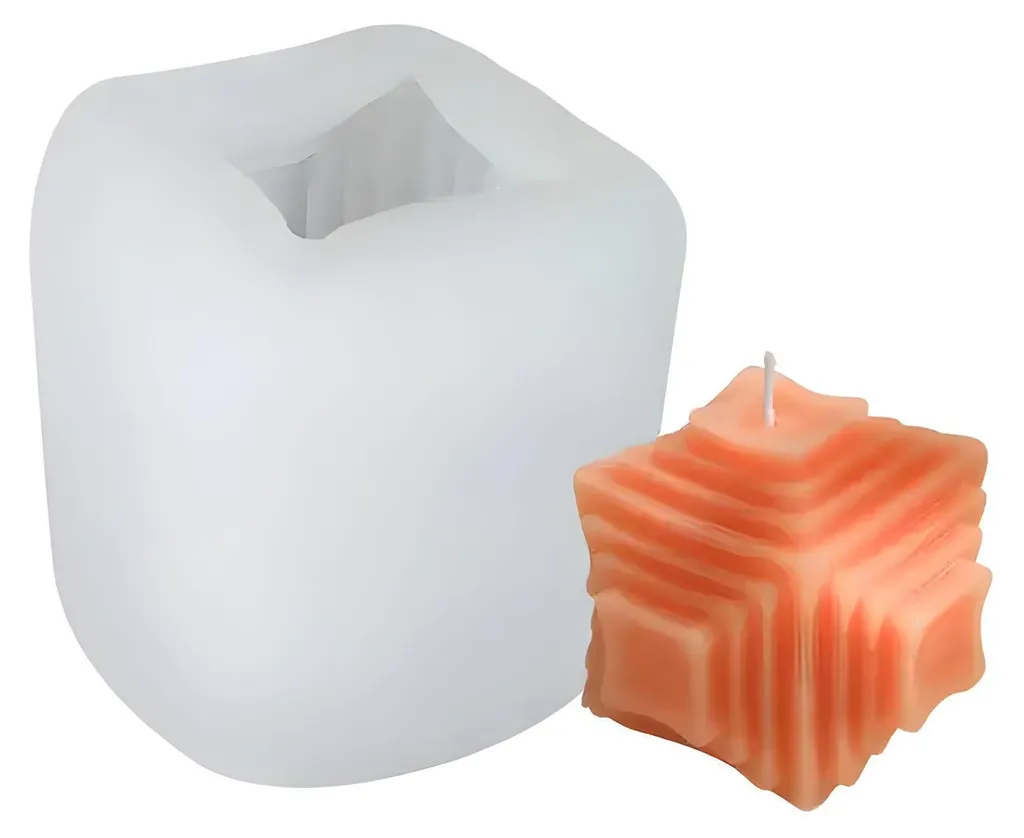 Moule pour bougie artisanale 335ml - Création de bougies cubiques DIY