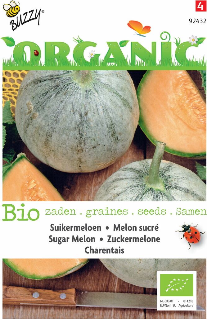 BuzzyCukrový melón Charentais - semená- cca 0,3 gr (= cca Obrázok produktu 