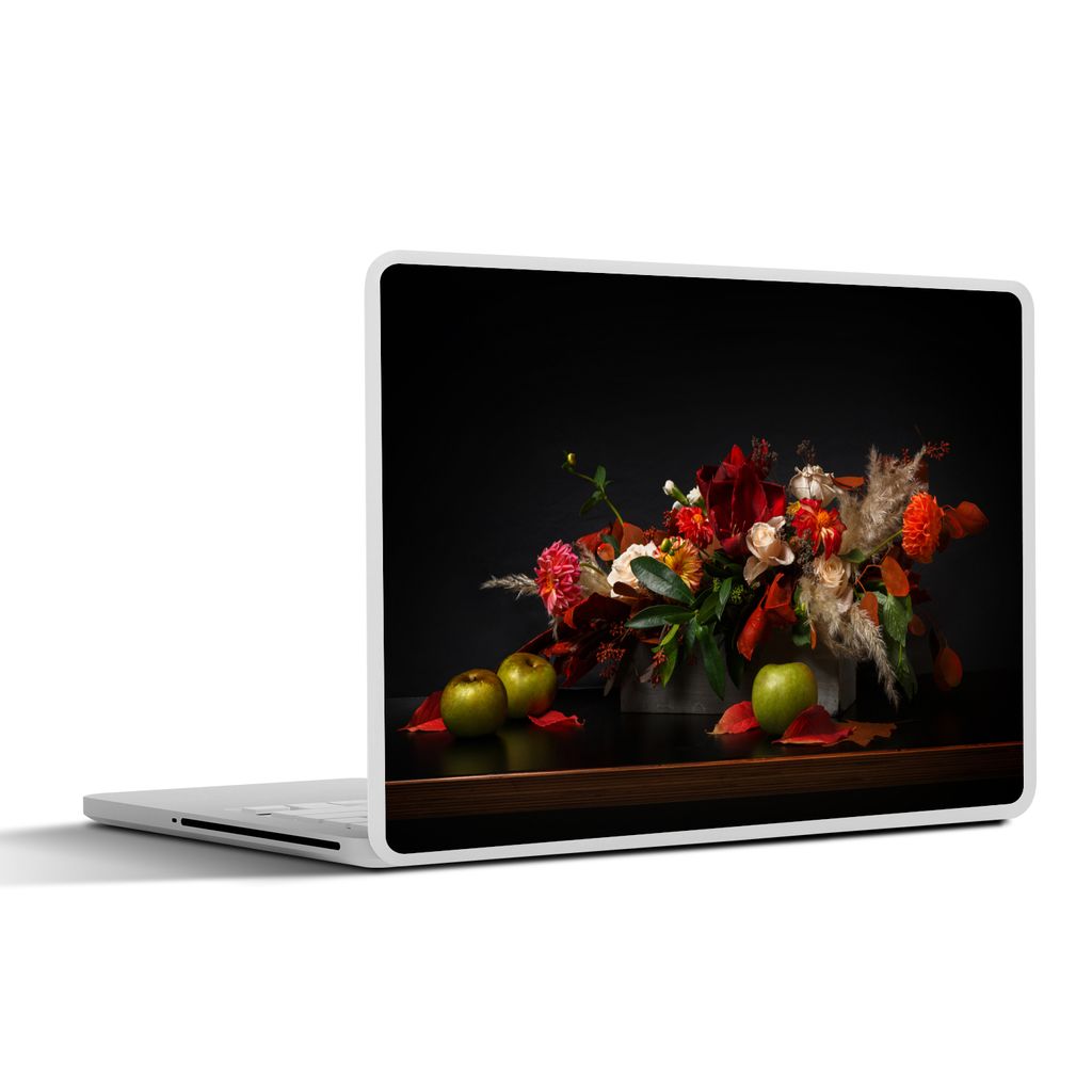 MuchoWow Laptop Aufkleber Sticker Cover Stilleben - Blumenstrauß - Farben 40x30 cm - Laptop Dekoration - Selbstklebend
