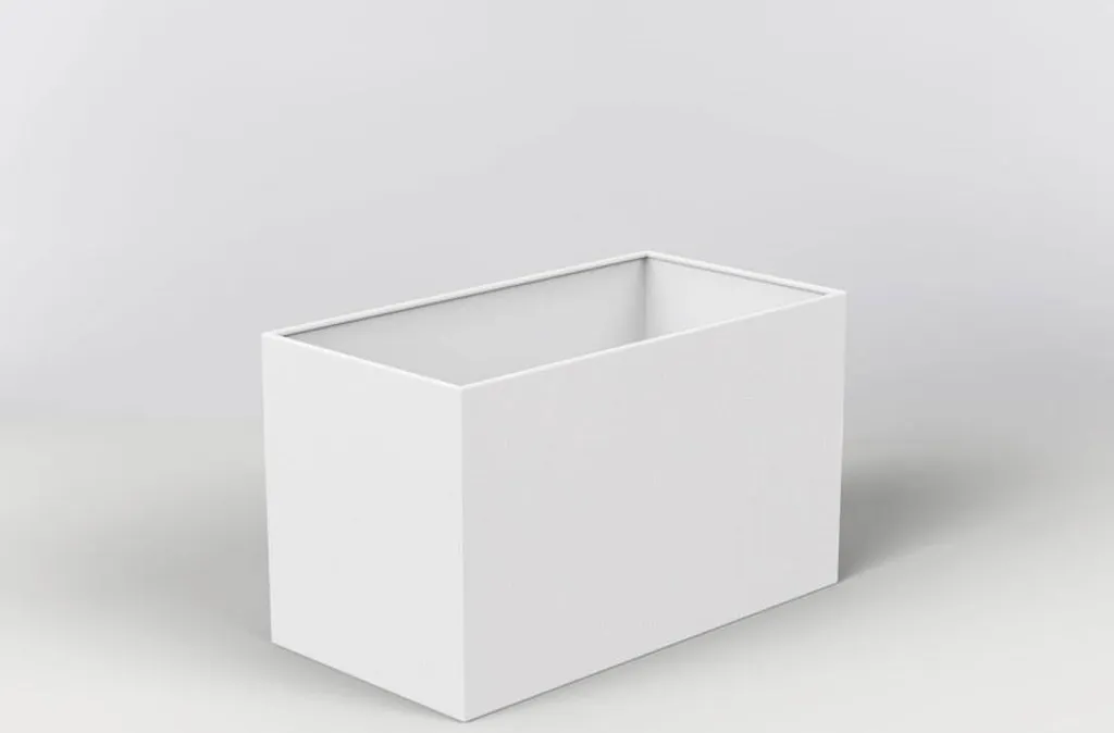 Lampada Carmel Bianca Quadrata per Interni - Applique Tessuto Design