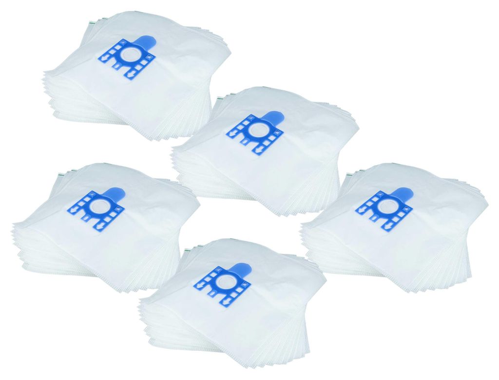 vhbw 50x Staubbeutel Ersatz für Clean Bag M157 für Staubsauger - Typ F/J, Typ M 27cm x 20cm Blau Weiß