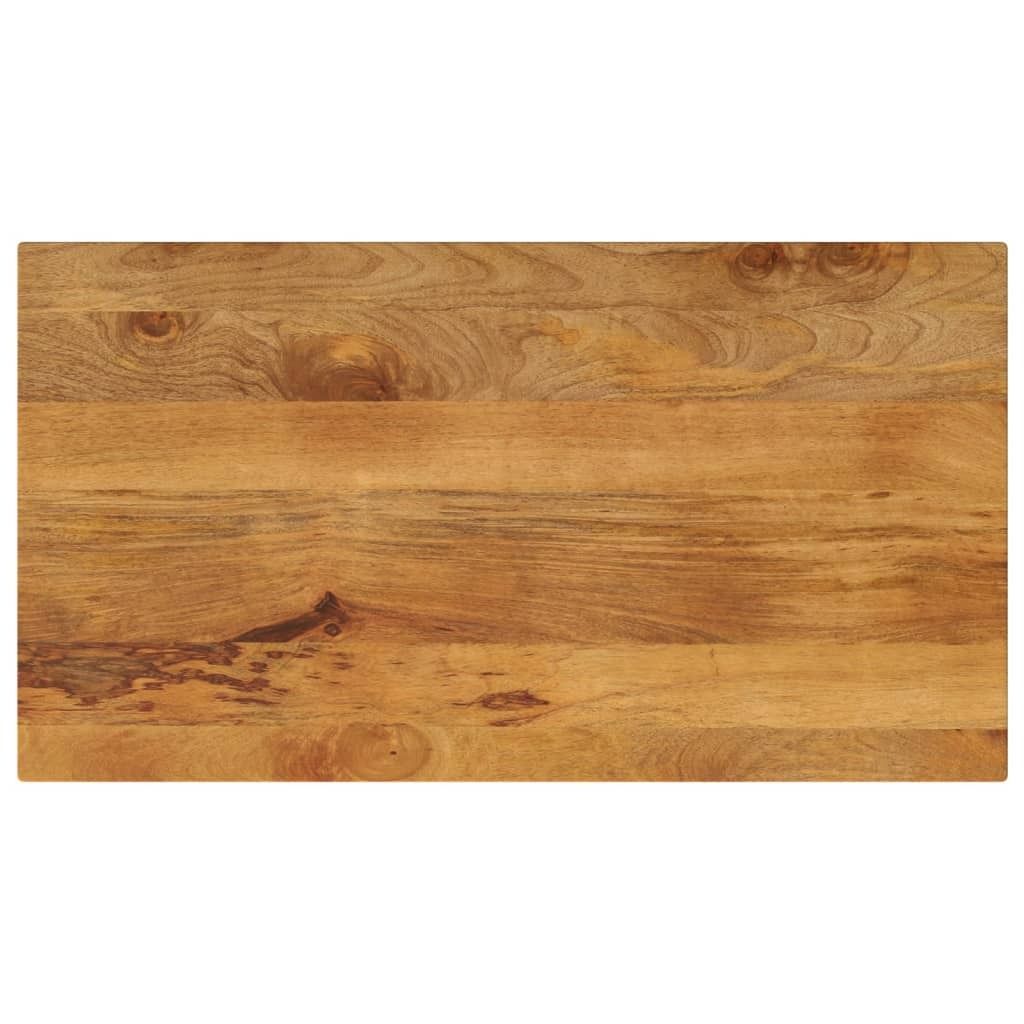 Design Tischplatte 100x70x2,5 cm Rechteckig Massivholz Mango, Tischplatten 2024 Neu