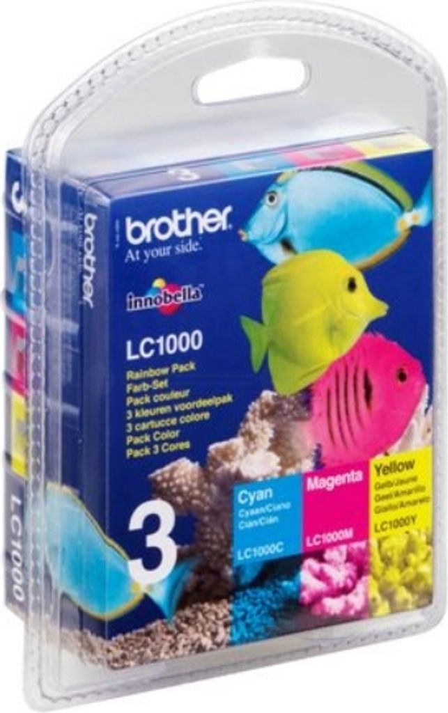 Brother LC-1000 Rainbow Pack C/M/Y Produktbild 