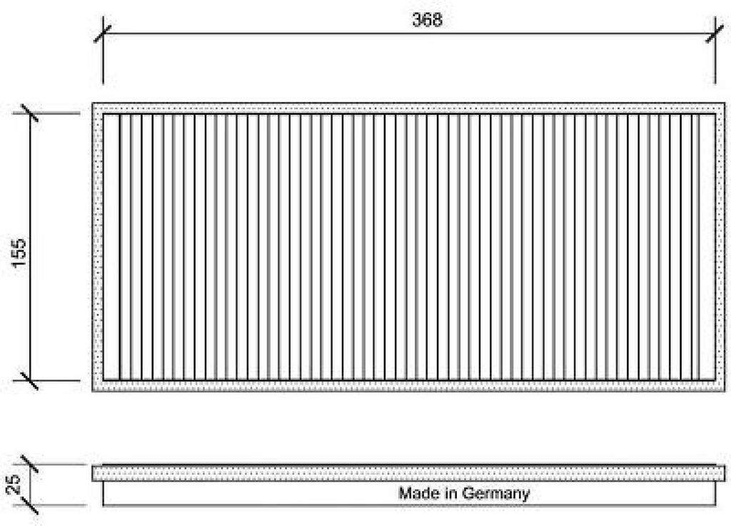 DIEDERICHS DCI1025 Innenraumfilter Pollenfilter für VW LT 28-46 II Kastenwagen (2DA, 2DD, 2DH) Aktivkohle