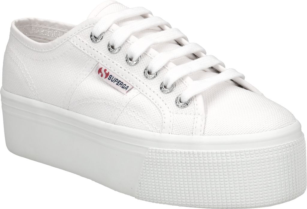 Superga 2790 Cotu Frauen Schnürung Segeltuch Plattform Produktbild 39