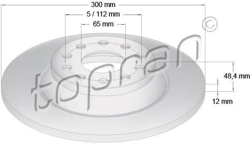 Disque de frein fonte haute densité pour Passat, Arteon et Superb