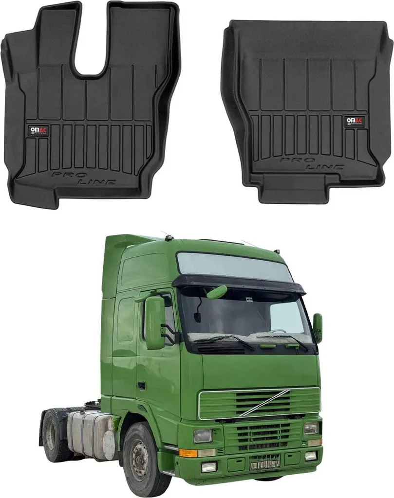 Set 2 Tappetini TPE su Misura Volvo FM 2001-2020 - Altissima Resistenza