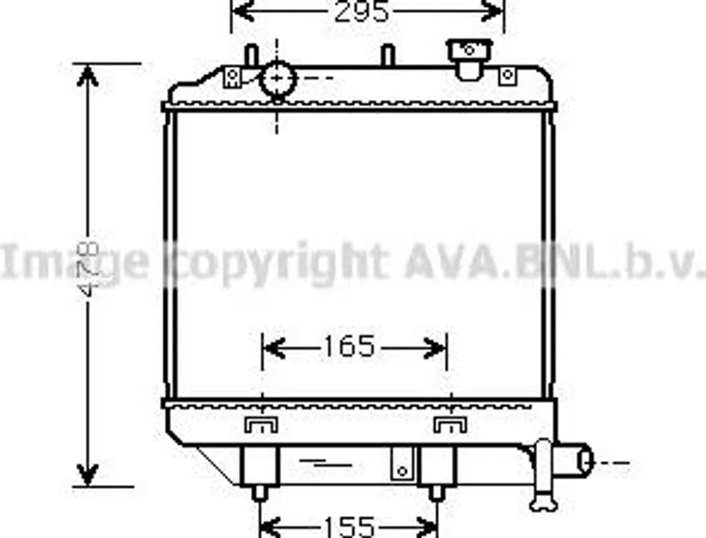 Évitez la Surchauffe : Radiateur AVA MZ2172 Compatible Mazda Demio OE B5D