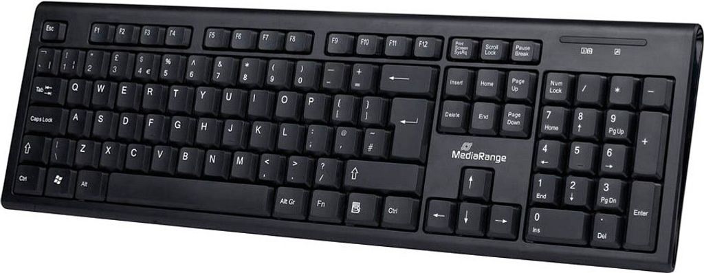 MediaRange Tastatur Wireless schwarz Immagine del prodotto 