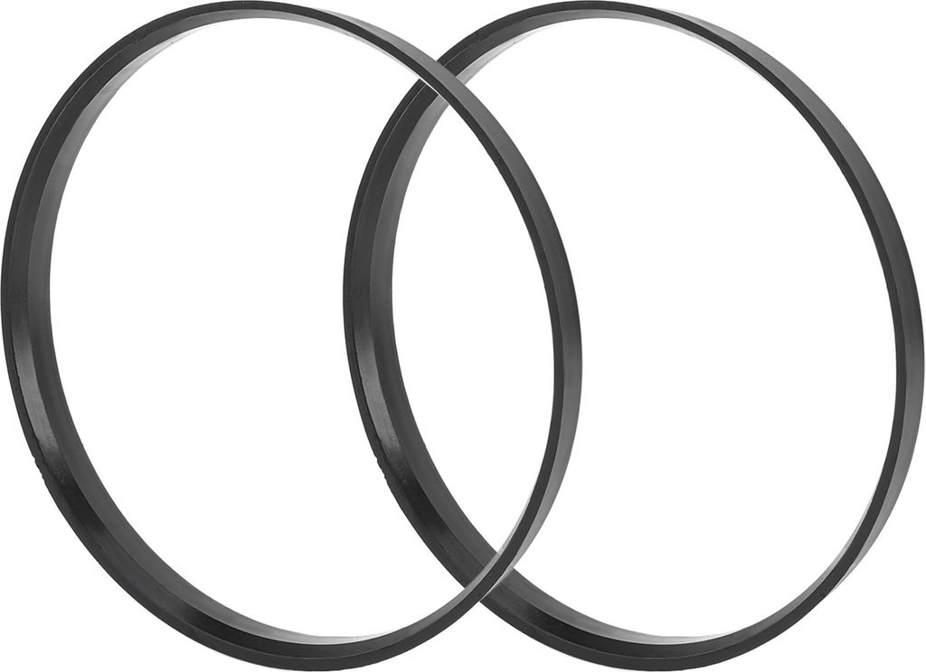 Autofelgen-Naben-Zentrierringe Langlebige Räderzentrierwelle Stoßdämpfende Nabenringe Schwarz 2 Stück OD 110,1 mm bis ID 100,1 mm Kunststoff