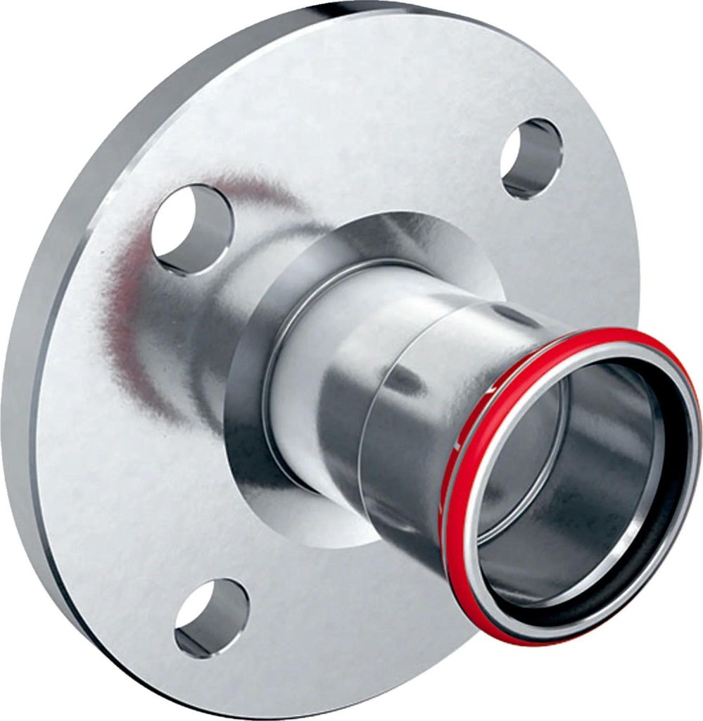 Geberit GE Mapress, C-Stahl, Flansch, PN10/16, Pressmuffe, d42mm, verzinkt, 1 Stk.