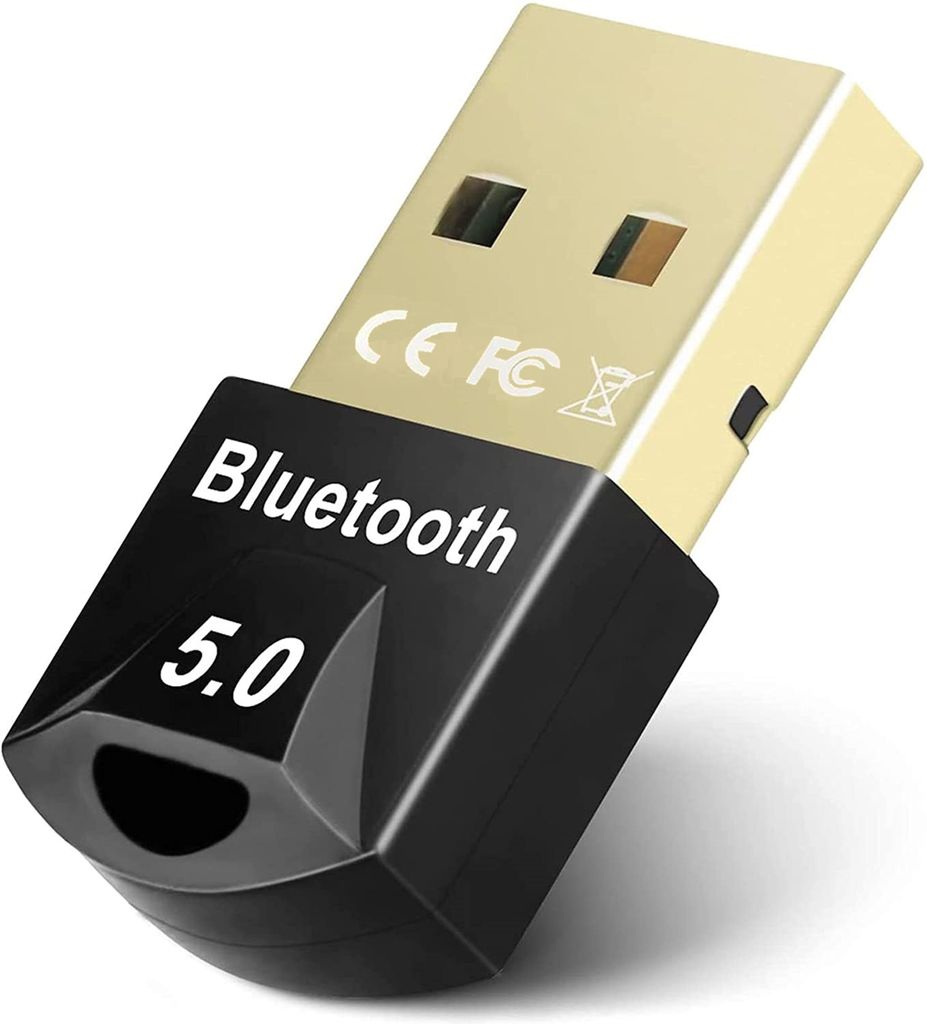 Bluetooth 5.0 USB-Dongle für PC, Headset, Maus, Tastatur, Smartphone, Adapter Kompatibel mit Windows 11/10/8.1/8/7 Phonillico