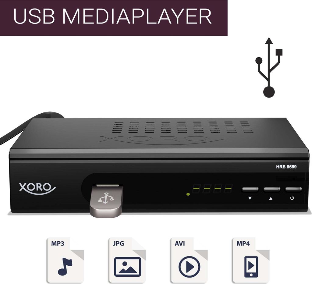 Xoro HRS 8659 digitaler Satelliten-Receiver mit LAN Produktbild 14