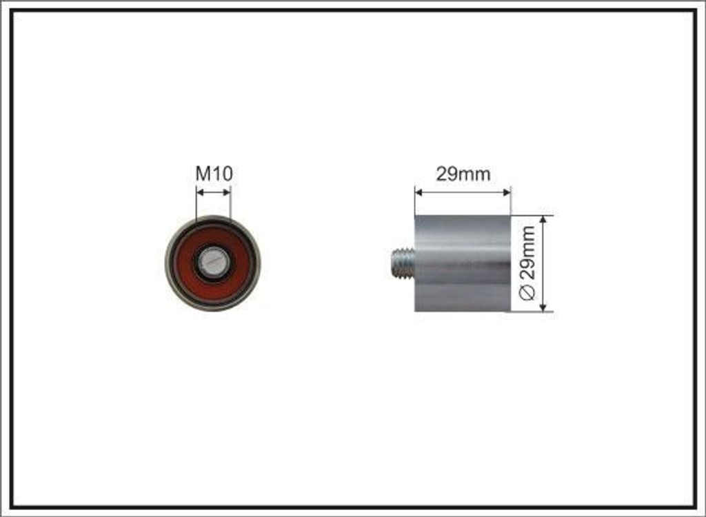 CAFFARO 65-00 Umlenkrolle Zahnriemen Ø29mm für VW Golf IV Schrägheck (1J1) GOLF VI (5K1) Golf V Schrägheck (1K1) POLO (9N) Polo Schrägheck (6R...