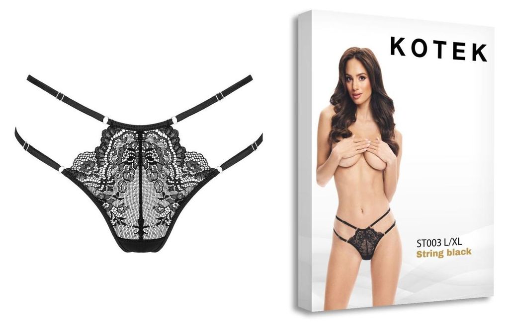 KOTEK String ST003 schwarz L/XL