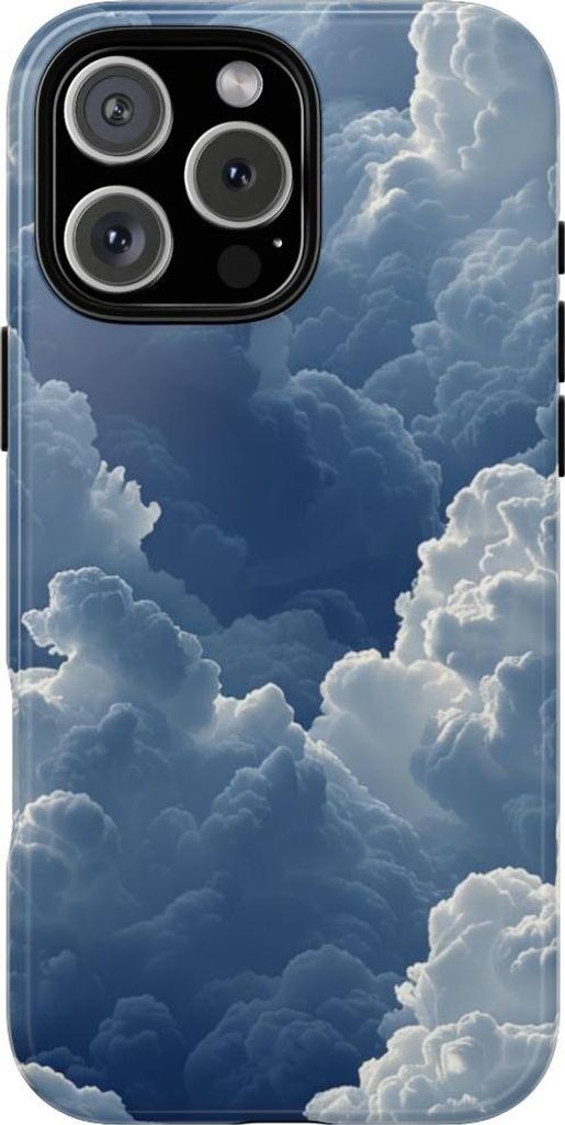 3D Wolkenmeer in Blau – Hülle Kompatibel mit iPhone 16 Pro Max