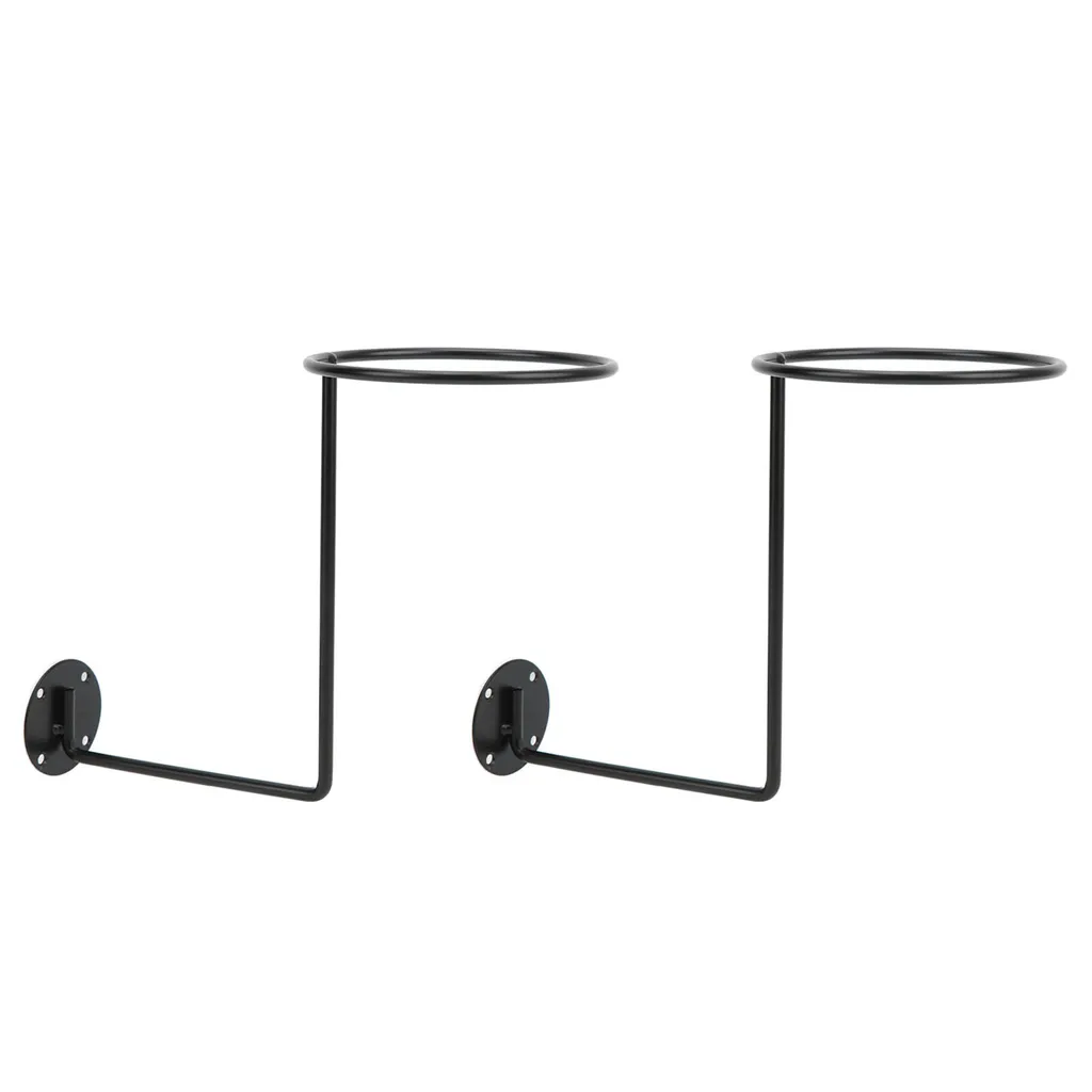 Support de casque moto mural en acier noir robuste, présentoir intégral - 4